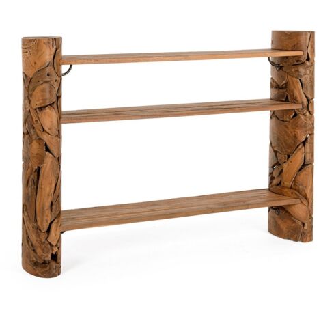 Consolle "Arwood" struttura in legno teak riciclato 156 x h 110 cm -Naturale