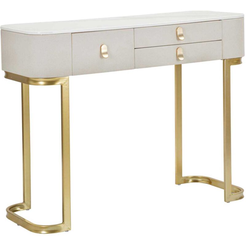 Console en bois et métal Beauty 3 tiroirs