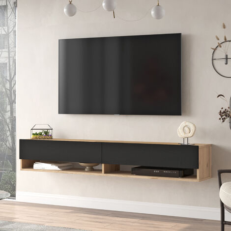 Pannello Porta TV da parete Pino SLINE 178x3,6x h168 cm