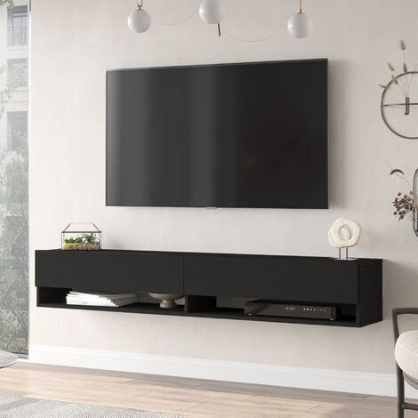 Mobile porta tv 180 cm in legno rovere e bianco - Everex
