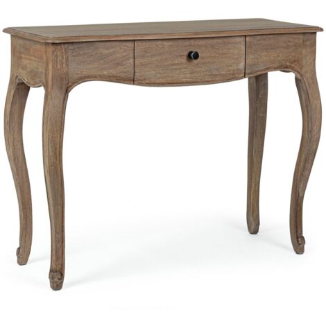 Consolle "Domitille" struttura in legno di mango cassetti in MDF per interni