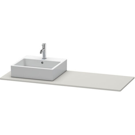 Consolle Duravit XSQUARE 16x1400x550mm con apertura in cemento a sinistra