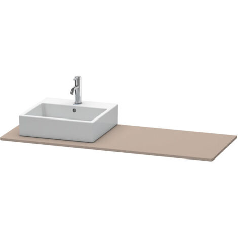 Consolle Duravit XSQUARE 16x1400x550mm con ritaglio sinistro in basalto opaco
