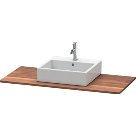 Consolle Duravit XSQUARE in legno massello con foro 20x1200x550mm noce massello