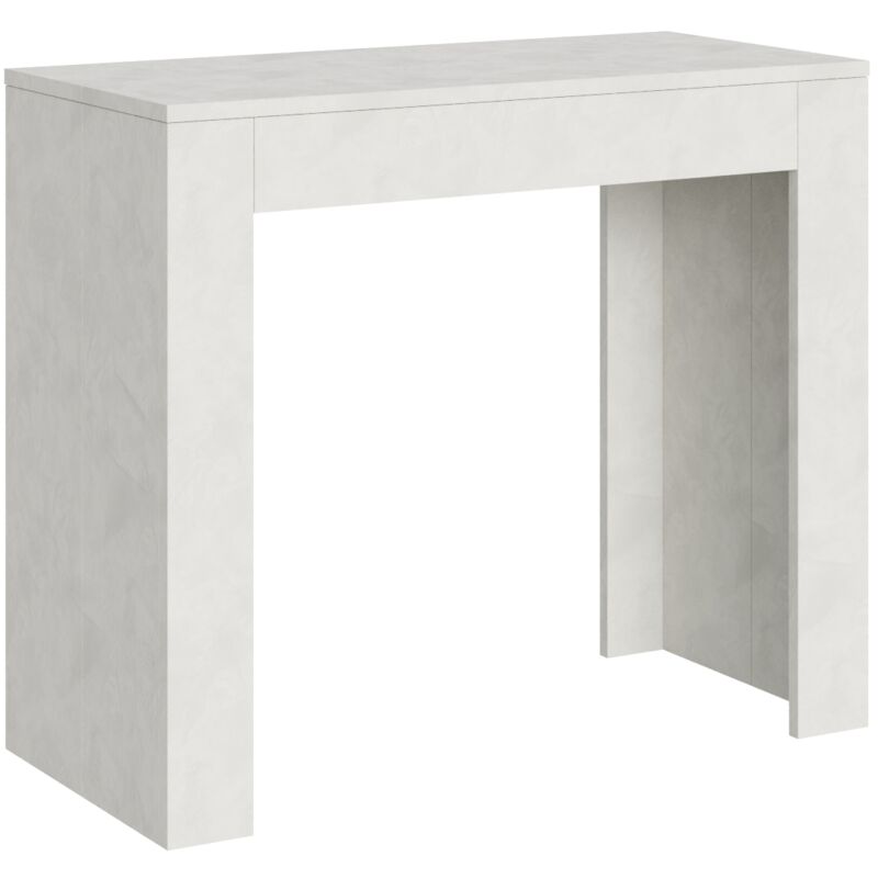 Itamoby - Console extensible 90x42/198 cm Emy Small Spatulé Blanc