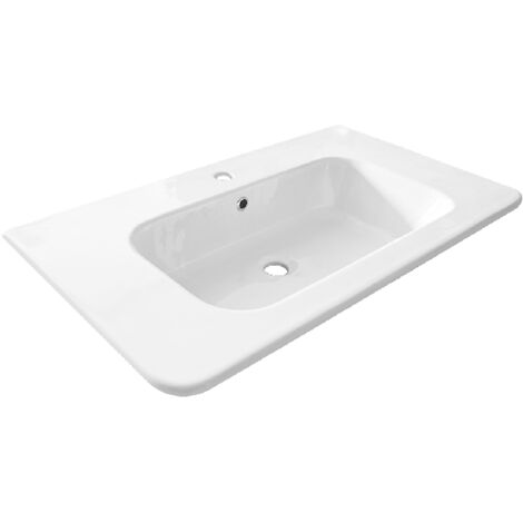 Consolle in ceramica 60 cm mod LC26 Bianco