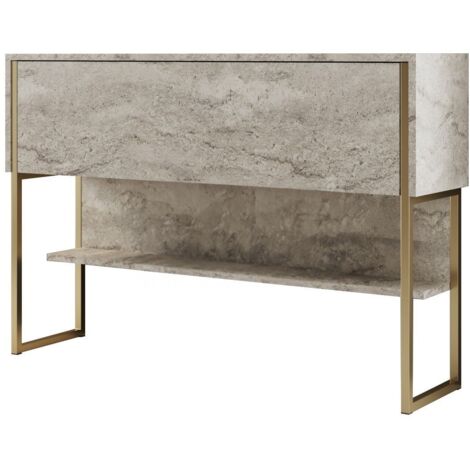 Consolle Kailua Z120, Nocciola, 80x120x30cm, Con porte