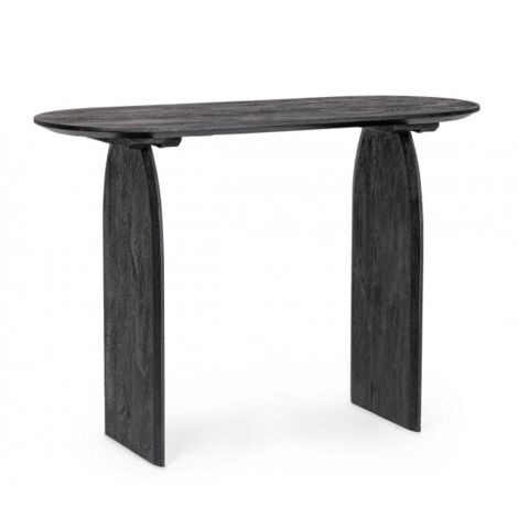 Consolle "Monterrey" con struttura in legno di mango, colore nero, 110 x 45 x 76h cm