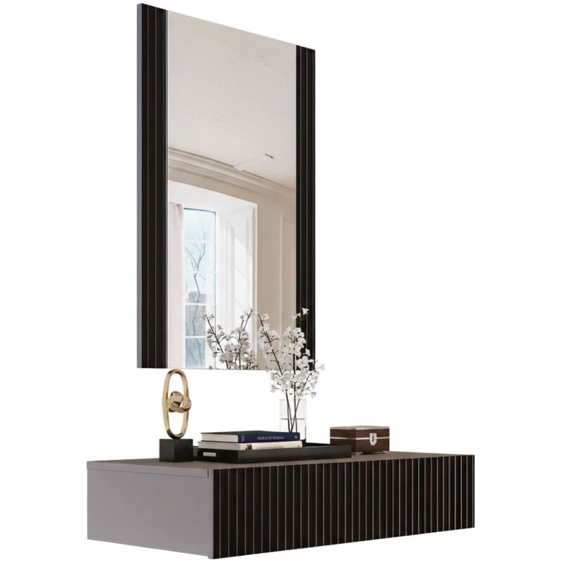 Consolle Premolo, Entratina Sospesa Con Specchio, Design Moderno Co...