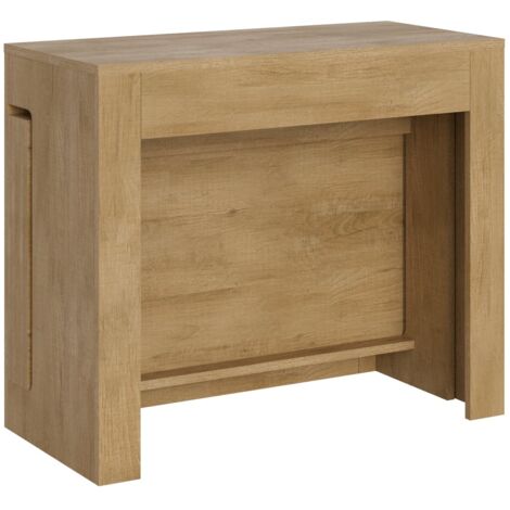 Consolle Tavolo Allungabile 90-302x42x75 cm Evolve Quercia Natura