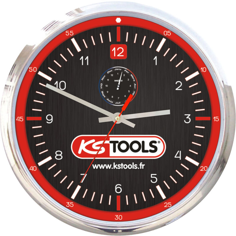Kstools - ks Tools - Horloge murale 30 cm - 10022