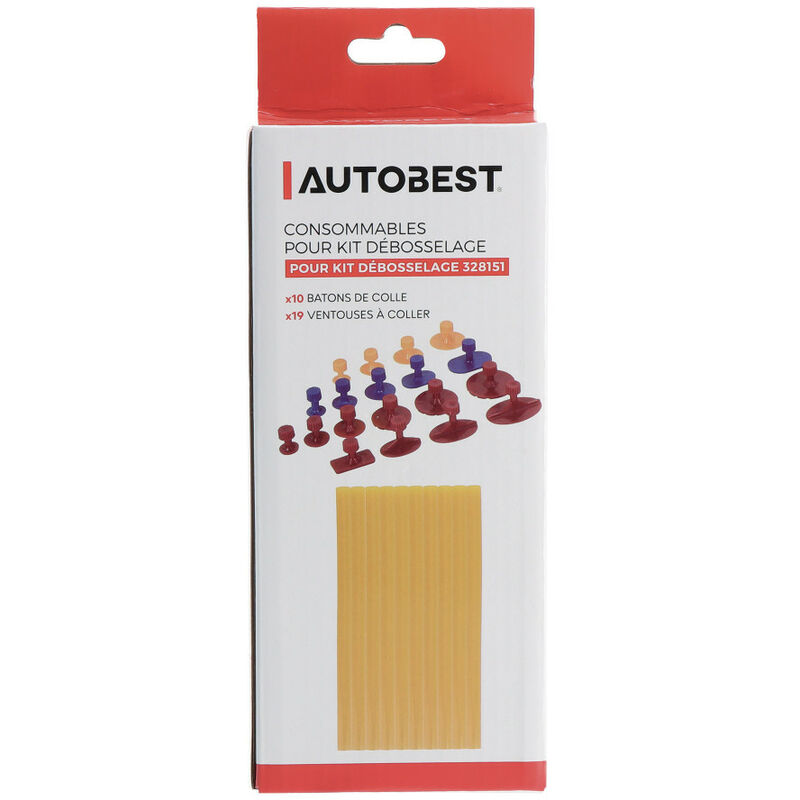 Autobest - Consommables pour kit de débosselage Réf 328151 - 29 pièces