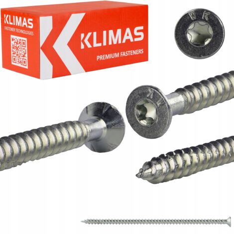 Const. Tornillos de cabeza avellanada con rosca completa WKFS-08200