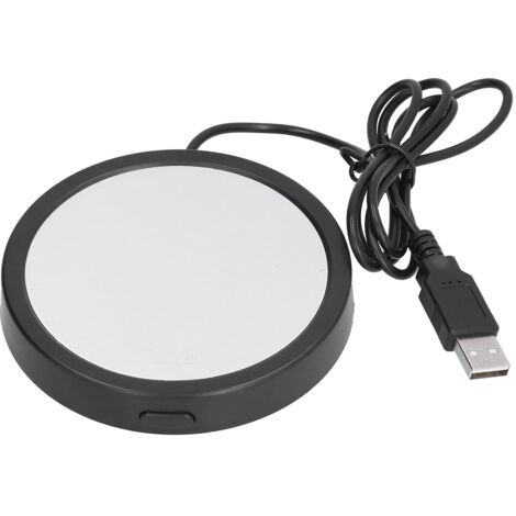 Constant Temperature Coaster USB Powered Milk Cup Warmer Heater for Home Office KitchenBlack