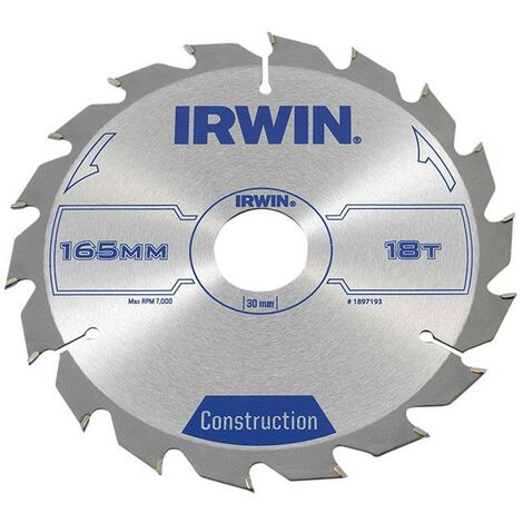 Construction Circular Saw Blade 165 X 30Mm X 18T Atb