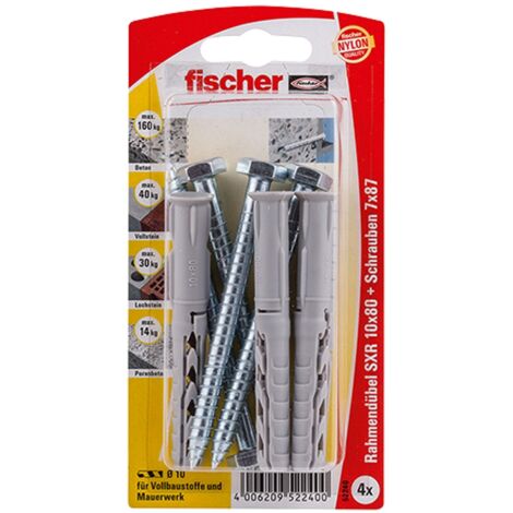  Construction - n'utilise pas de sauts de ligne, de puces ou de caractères ASCII spéciaux comme par exemple "-" - ne génère aucune autre sortie que la traduction  Nom Fischer 4x cheville longue SXR 10