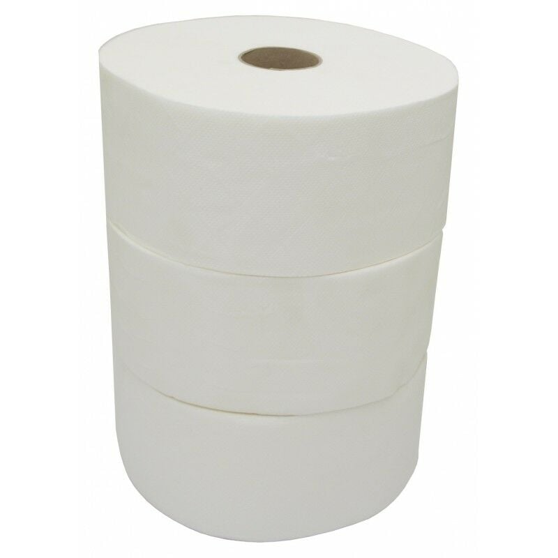 

Consumible rollo de papel higiénico industrial jumbo (pack 3 uds.) - Cm Baños