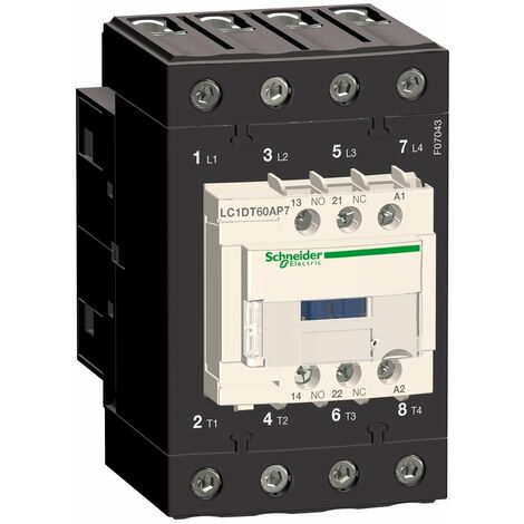 CONT TETRA EVERLINK 4P AC1 415V 60 A BOB 24V CA-50/60HZ - LC1DT60AB7