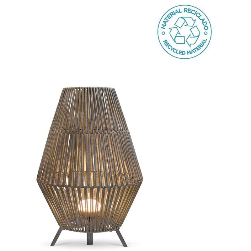 Conta 70 cm de haut. Lampe décorative sans fil pour l'intérieur et l'extérieur. Lumière led rechargeable par usb. Fabriqué en Espagne