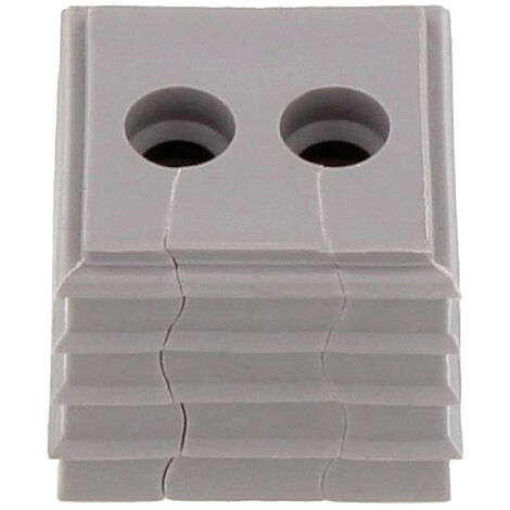 CONTA-CLIP KDS-DE 2X5-6 GR Dichtelement     Thermoplastisches Elastomer Grau 10 St.