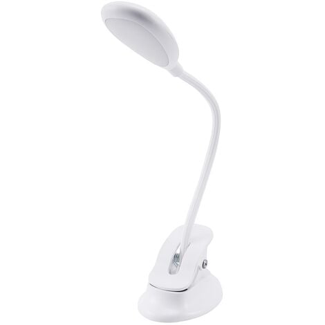 lampe de bureau avec port USB blanche - HEMA