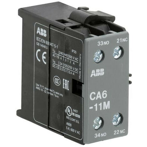 CONTACT AUX. LAT. 1NO+1NF POUR CONT B/VB 3P AVEC 1 NO