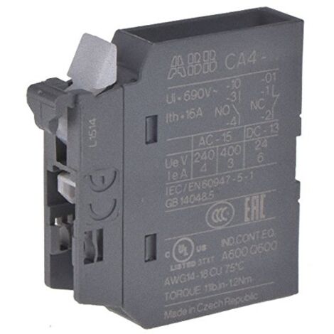 Contact auxiliaire ABB 1 contact 1 NO à vis CA4 ( Prix pour 1 )