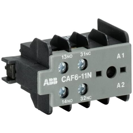 Contact auxiliaire ABB CAF6 2 contacts 1NF/1NO Surface ( Prix pour Paquet de 10 )