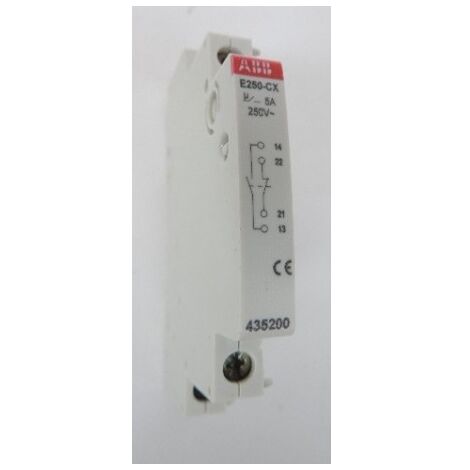 Contact auxiliaire CX 1F+1O (1NO+1NC) pour telerupteur modulaire 0.5M E250-CX ABB 435200