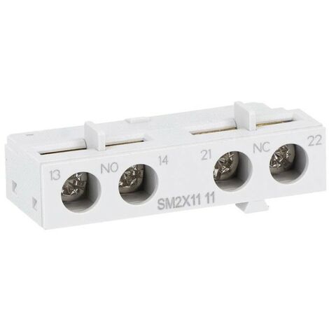 Contact auxiliaire lovato sm2x1111 1NO 1NC montage frontal