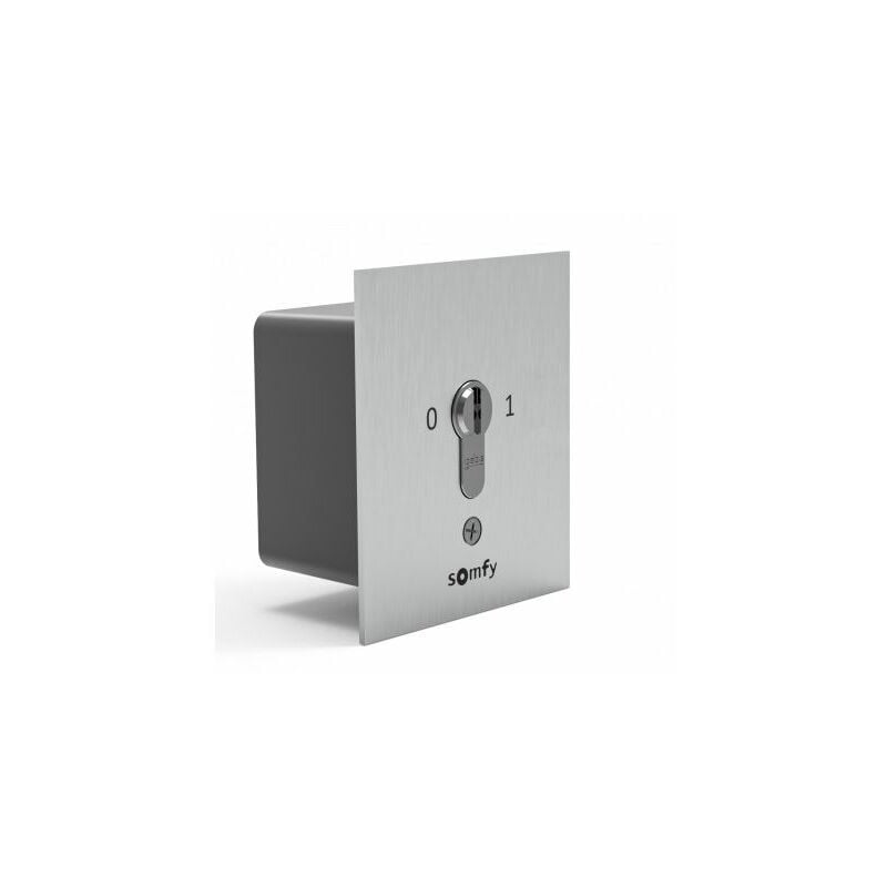 Contact à clé universel encastré fixe, impulsionnel et mixte Somfy