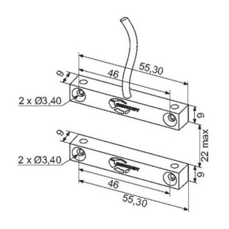CONTACT MAGNETIQUE 3 FILS SEWOSY CMA3F10