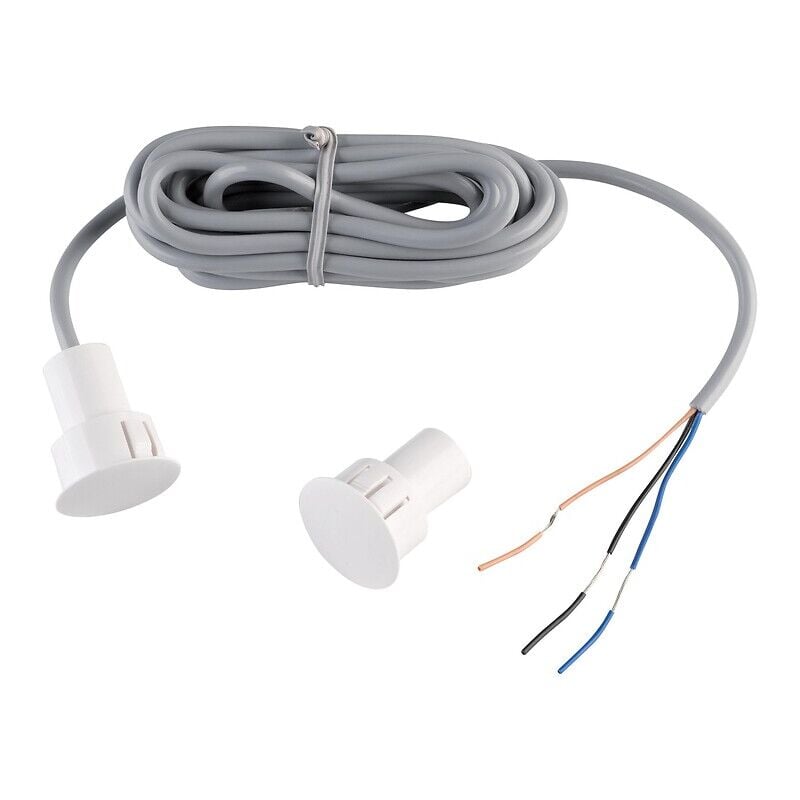 Contact magnétique cylindrique à encastrer, 3 fils, inverseur, câble 2 m, menuiserie métallique Sewosy