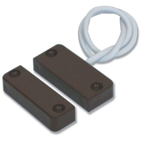 Contact magnétique Hiltron pour portes et fenêtres – Détecteur d'ouverture – Alimentation 30V – Installation sur 2 fils – Boîtier nylon
