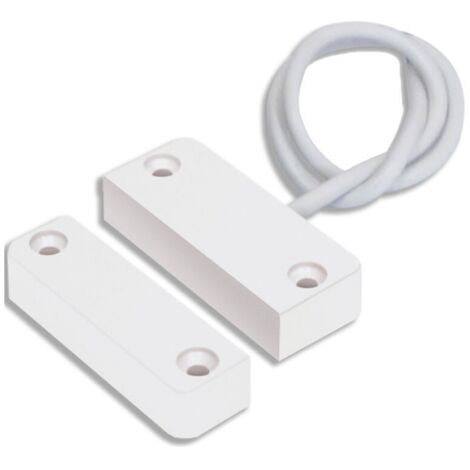 Contact magnétique pour portes et fenêtres – Détecteur d'ouverture avec bornes 2 fils – Tension 30V – Distance de fonctionnement 18mm