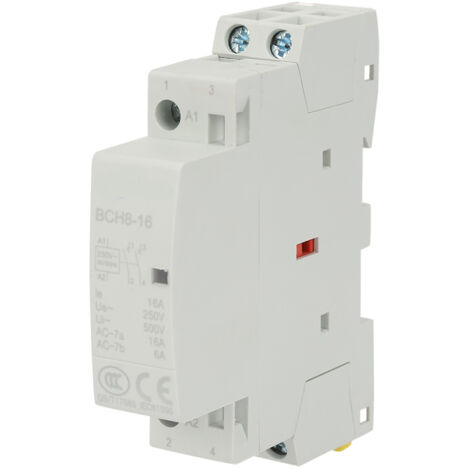 Contacteur, 1No1nc 2p Din Rail Momening Contacteur pour ménage
