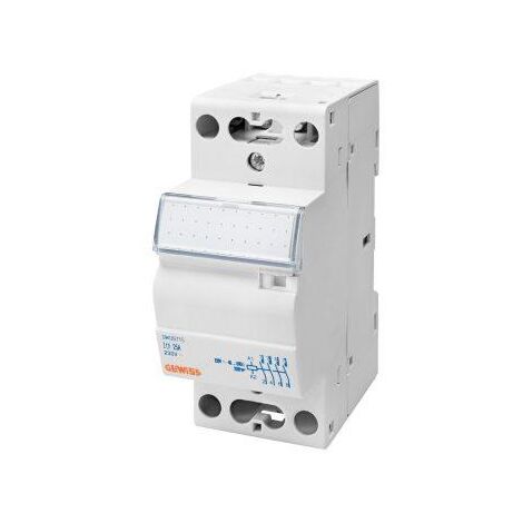 Contacteur 20A 3NO 230V 2 Modules GEWISS GWD6708