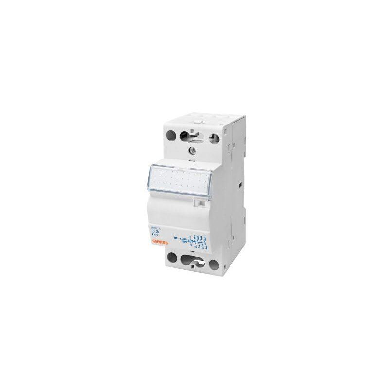Contacteur 20A 3NO 230V 2 Modules Gewiss GWD6708