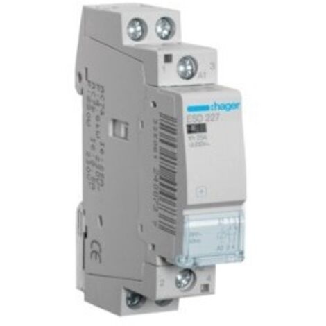 Contacteur 25A 1F+1O Bobine en 24V HAGER ESD227