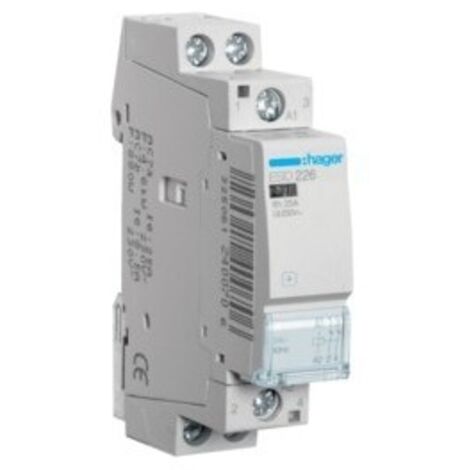 Contacteur 25A 2O 24V HAGER ESD226