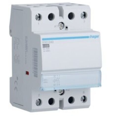 Contacteurs 2NO 40A 24V AC Hager ESD240 , 240107 , 2S , 2F
