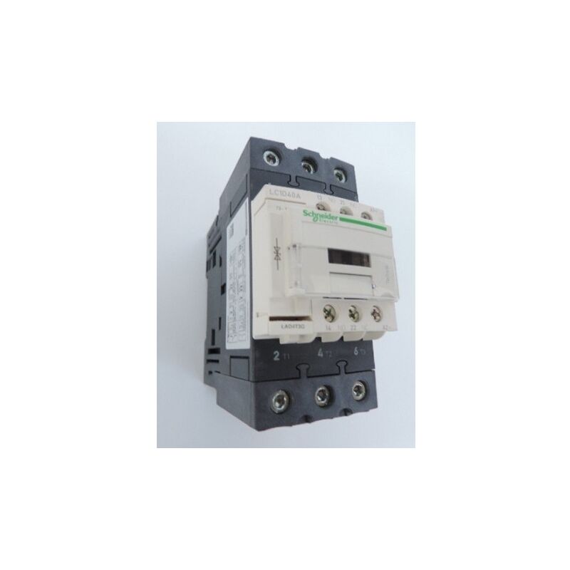 Contacteur 40A 3P 440V AC-3 contact 3F (3NO) aux 1F 1O bobine 110V dc bornes à vis everlink Schneider Electric LC1D40AFD