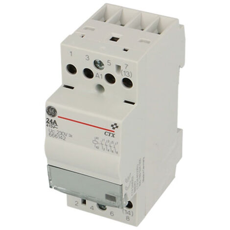 412518 Legrand - Contacteur Jour Nuit Triphasé 4p Pour Cumulus Bobine Tension 24vac - 40a - Contact 4no - 2 Modules