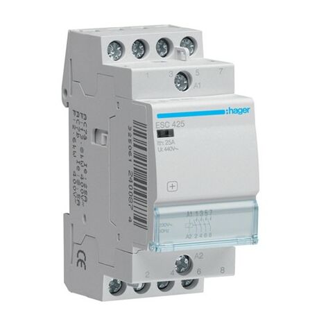 Contacteur - 4P - 230V - 25A - 4F
