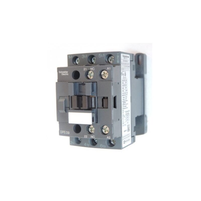Contacteur 9A 3P contact 3F (3NO) triphasé 440V AC-3 bobine 24V ac TeSys dpe schneider DPE0901B7