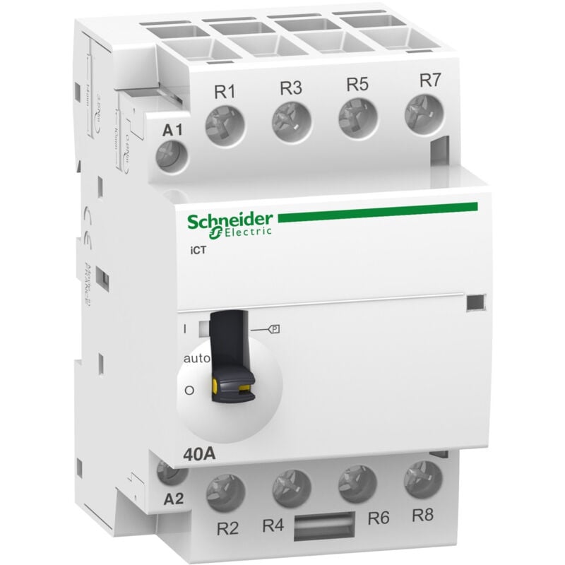 Acti9 iCT contacteur à commande manuelle 63A 4NO 24VCA 50Hz schneider A9C21164