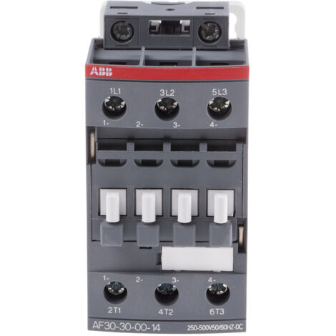 Contacteur ABB série AF, 3 pôles , 3NO, 21 A, 250 - 500 V CA/CC., 15 kW ( Prix pour 1 )