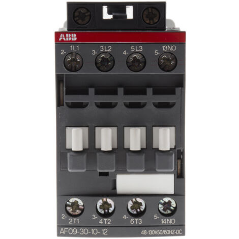 Contacteur ABB série AF, 3 pôles , 3NO, 7 A, 48  130 V c.a./c.c., 4 kW ( Prix pour 1 )