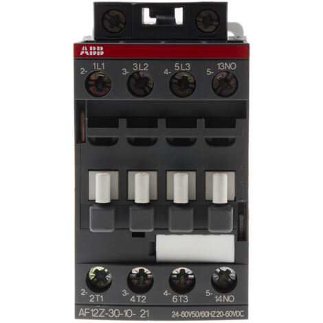 Contacteur ABB série AF, 3 pôles , 3NO, 9 A, 60 V c.c., 5,5 kW ( Prix pour 1 )