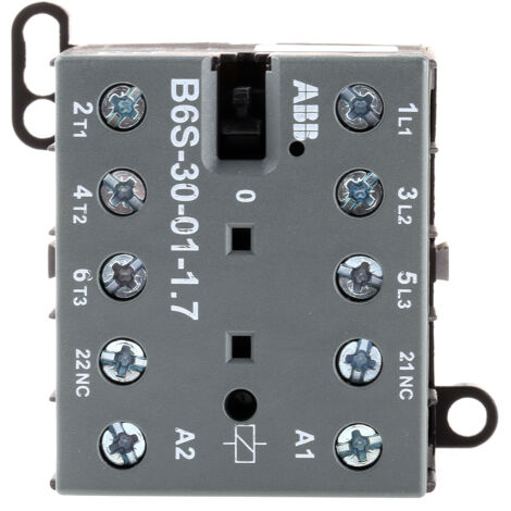 Contacteur ABB série B6, 3 pôles , 3NO, 20 A, 24 V c.c., 4 kW ( Prix pour 1 )